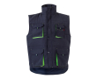 Werkvest met meerdere zakken, van polyester, 120 g/m² Velilla kleur groen
