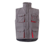 Unisex werkvest met zakken, van polyester 120 g/m² Velilla kleur rood