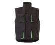 Unisex werkvest met zakken, van polyester 120 g/m² Velilla kleur bosgroen