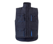 Werkvest met meerdere zakken, van polyester, 120 g/m² Velilla kleur lichtblauw
