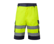 Werkbermuda met felle kleuren en reflecterend 210 g/m² Velilla kleur geel