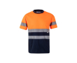 T-shirt van polyester met hoge zichtbaarheid 140 g/m² Velilla kleur oranje