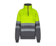 Werktrui van polyester met fleecestof 300 g/m² Velilla kleur grijs