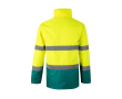 Extra grote reflecterende werkjas van polyester 190 g/m² Velilla kleur groen
