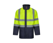 Werkjas 4-in-1, tweekleurig, van polyester 180 g/m² Velilla kleur geel
