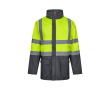 Werkjas 4-in-1 van polyester met PU-coating 180 g/m² Velilla kleur grijs