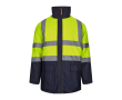 Grote werkjas 4-in-1 met polyester coating 180 g/m² Velilla kleur geel
