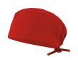 Medische muts van keperstof, van polyester en katoen 190 g/m² Velilla kleur rood