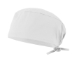 Medische muts van keperstof, van polyester en katoen 190 g/m² Velilla kleur wit