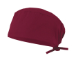 Medische muts van keperstof, van polyester en katoen 190 g/m² Velilla kleur bordeaux