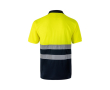 Werkpolo van polyester met birdseye-patroon 140 g/m² Velilla kleur geel