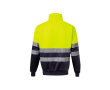 Extra grote fleece trui van polyester met logo 300 g/m² Velilla kleur geel