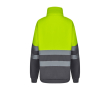 Extra grote fleece trui van polyester met logo 300 g/m² Velilla kleur geel