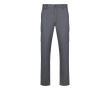 Unisex cargobroek van twill met elastische tailleband 190 g/m2 Velilla kleur grijs