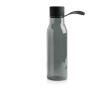 Tritan fles met metalen dop en siliconen handvat 600 ml kleur zwart