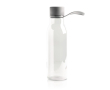 Tritan fles met metalen dop en siliconen handvat 600 ml kleur lichtgrijs