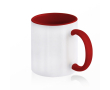 Keramische mok in verschillende tweekleurige opties 325 ml kleur rood