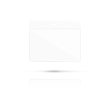 PVC badgehouder, ideaal voor het dragen van een badge 9x5,5 cm kleur wit