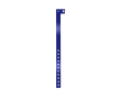 Dunne vinyl identificatiearmband voor festivals en feestjes kleur marineblauw