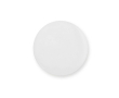 Ronde pin met glanzende afwerking en veiligheidsspeldsluiting kleur wit