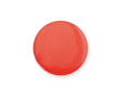 Ronde pin met glanzende afwerking en veiligheidsspeldsluiting kleur rood