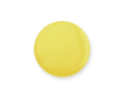 Ronde pin met glanzende afwerking en veiligheidsspeldsluiting kleur geel