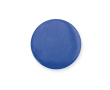 Ronde pin met glanzende afwerking en veiligheidsspeldsluiting kleur blauw
