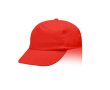 Pet van katoen en polyester met klittenbandsluiting, 125 g/m² kleur rood