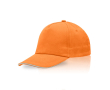 Katoenen pet met kleurdetail op de klep 255 g/m² kleur oranje