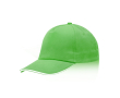 Katoenen pet met kleurdetail op de klep 255 g/m² kleur lichtgroen