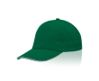 Katoenen pet met kleurdetail op de klep 255 g/m² kleur donkergroen
