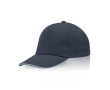 Katoenen pet met kleurdetail op de klep 255 g/m² kleur marineblauw