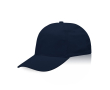 Katoenen pet met metalen gespsluiting 255 g/m² kleur marineblauw