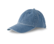 Vintage cap zonder structuur met 6 panelen van katoen 250 g/m2 kleur marineblauw