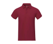 Polo met korte mouwen van katoen in piqué 200 g/m² Elevate Life kleur bordeaux
