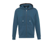 Sweater met capuchon van 300 g/m2 katoen en polyester Elevate Life kleur cyaan blauw