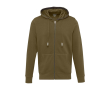Sweater met capuchon van 300 g/m2 katoen en polyester Elevate Life kleur olijfgroen