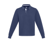 Unisex rugbyshirt van biologisch katoen 280 g/m2 Elevate NXT kleur marineblauw