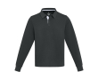 Unisex rugbyshirt van biologisch katoen 280 g/m2 Elevate NXT kleur zwart