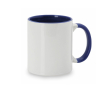Keramische mok met gekleurd handvat en binnenkant, 350ml Sublim Color kleur blauw
