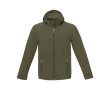 Polyester waterdichte softshell jas Elevate Life 300 g/m2 kleur olijfgroen
