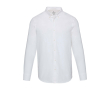 Oxford overhemd voor heren met lange mouwen en button-down kraag kleur wit