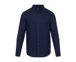 Oxford overhemd voor heren met lange mouwen en button-down kraag kleur marineblauw