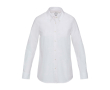 Oxford damesblouse met lange mouwen en rechte pasvorm kleur wit