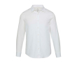 Herenoverhemd van katoenen twill met lange mouwen 185 g/m² kleur wit