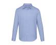 Herenoverhemd van katoenen twill met lange mouwen 185 g/m² kleur lichtblauw