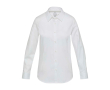 Dameskatoenen twill overhemd met lange mouwen 185 g/m2 kleur wit