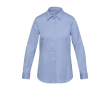 Dameskatoenen twill overhemd met lange mouwen 185 g/m2 kleur lichtblauw