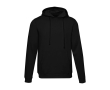 Unisex hoodie met geborstelde binnenkant 280 g/m2 Elevate kleur zwart