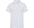 Unisex poloshirt met korte mouwen van gemengd katoen 220 g/m² Elevate kleur wit